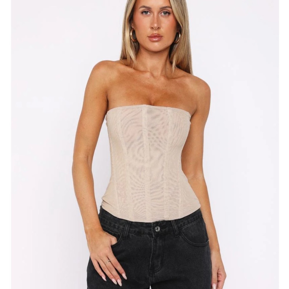 White Fox vintage renaissance sexy fairy lace corset top Small